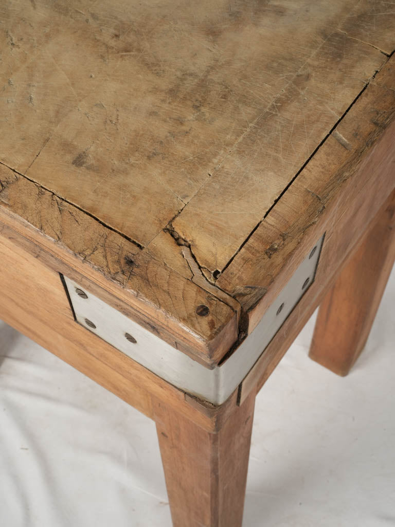 Timeless metal-reinforced butcher’s block