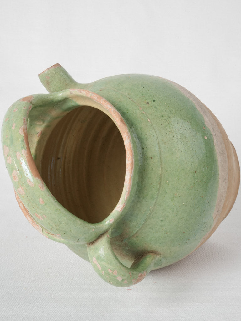Decorative antique Provençal pottery jug