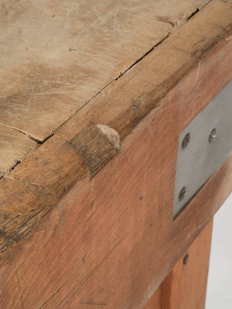 Warm patina unique side table