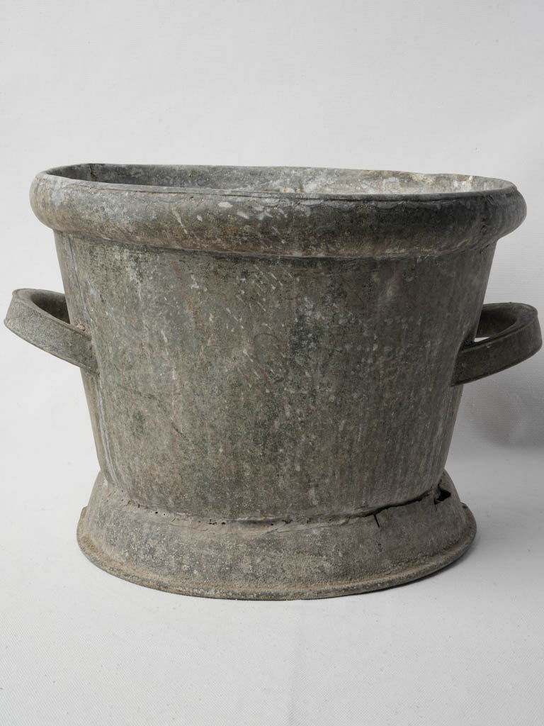 Early 20th-Century French Rustic Zinc Cachepot - 11½"