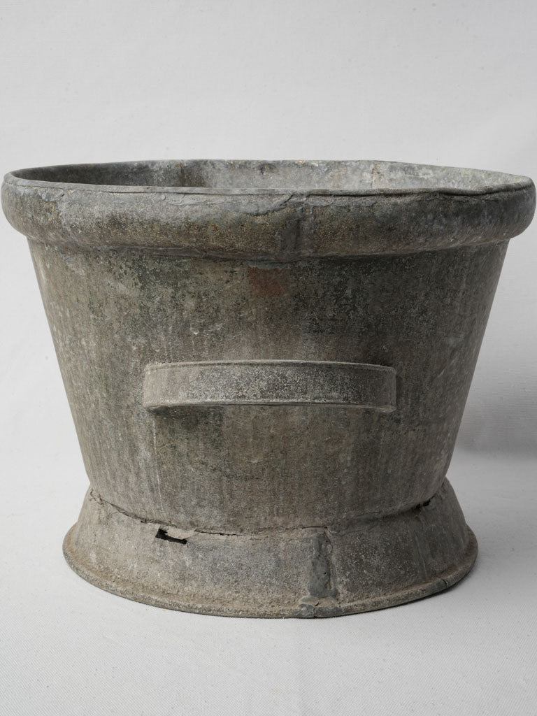 Early 20th-Century French Rustic Zinc Cachepot - 11½"