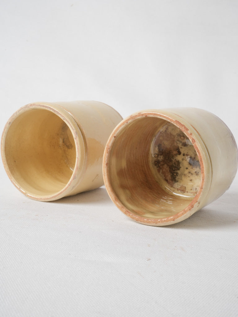 Petite antique French ceramic vases