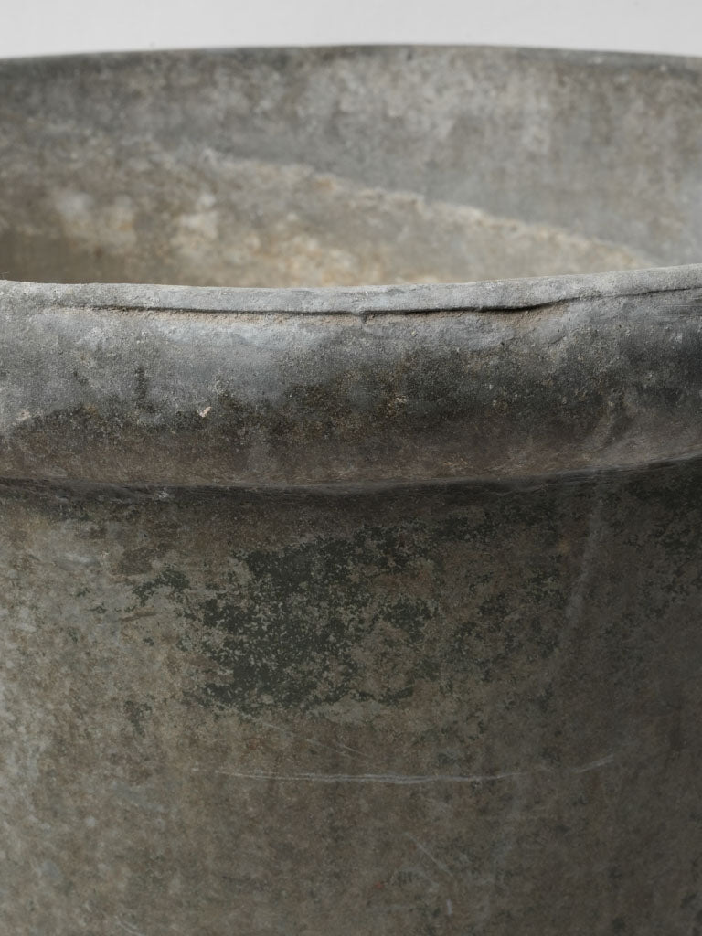 Early 20th-Century French Rustic Zinc Cachepot - 11½"