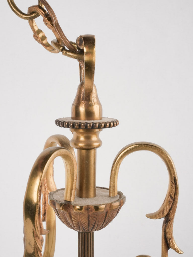 Refined glass-infused bronze lantern