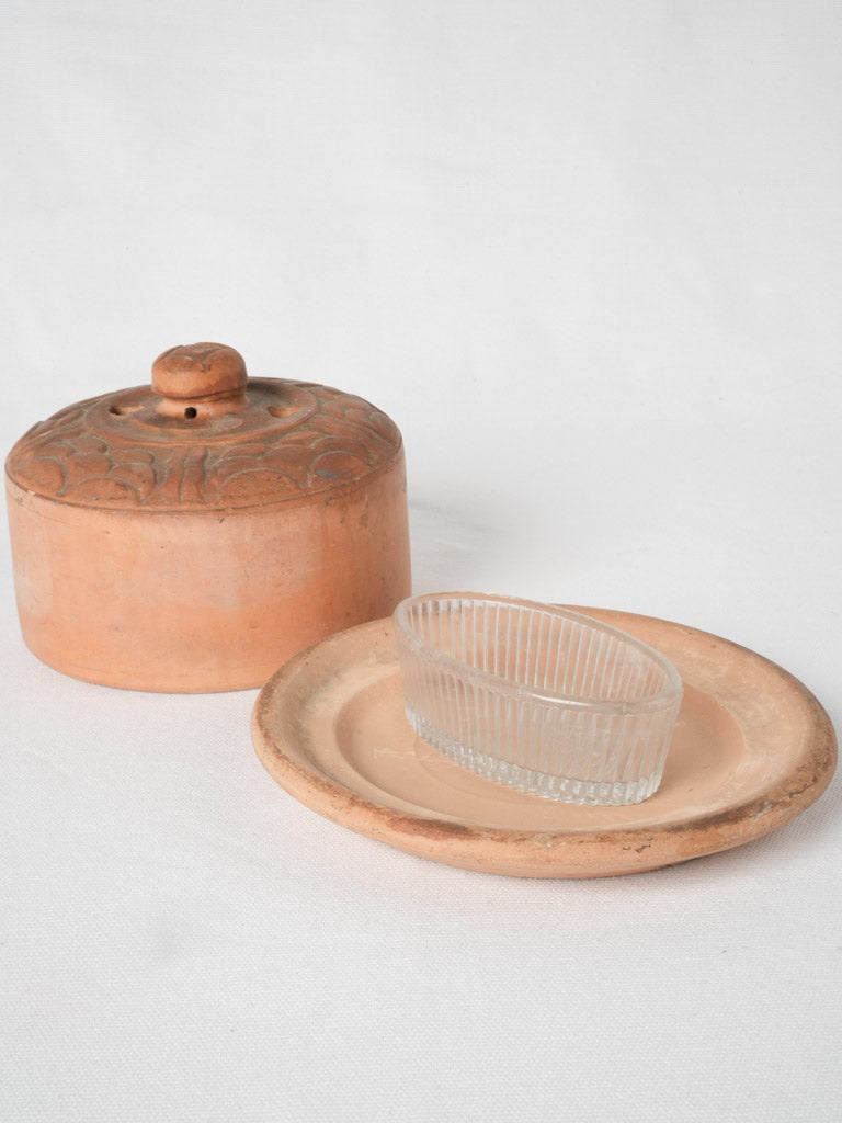 Charming vintage French butter storage dish
