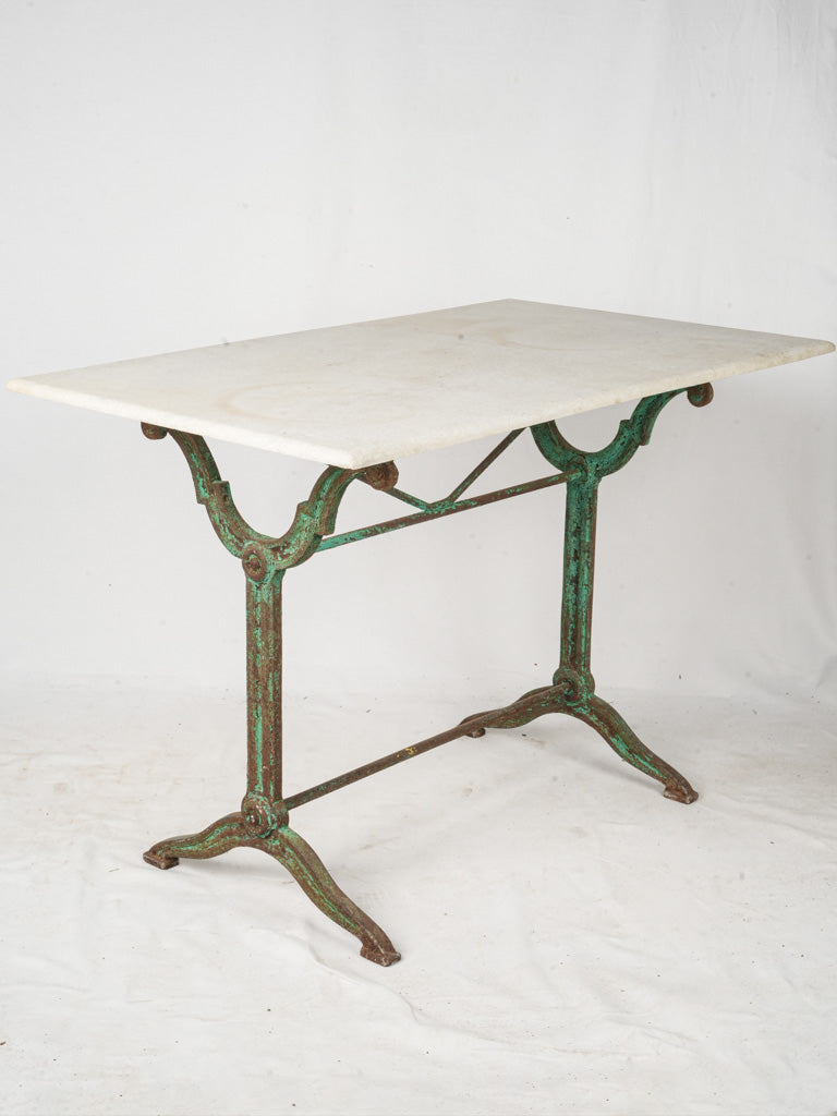 Antique marble bistro table.