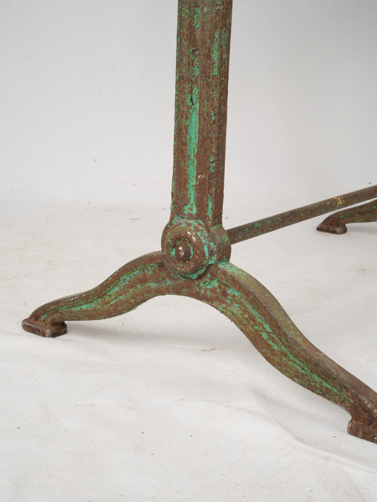 Weathered patina dining table.
