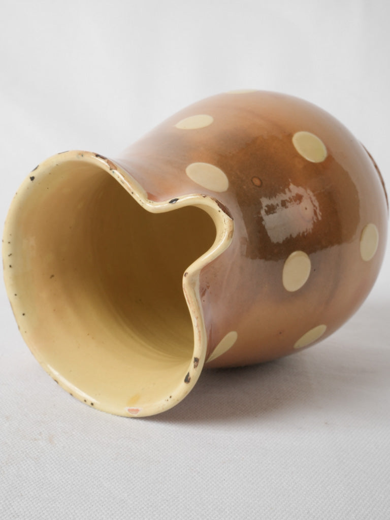 Timeless French spotted decorative pitcher