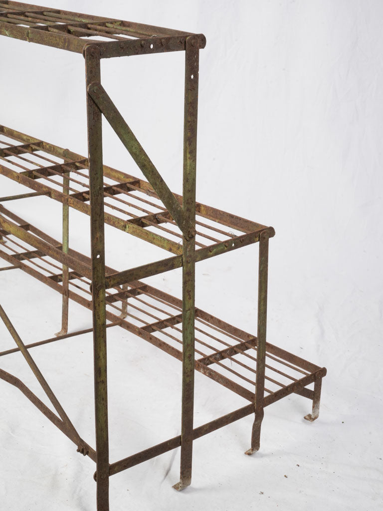 Historical folding mechanism plant stand