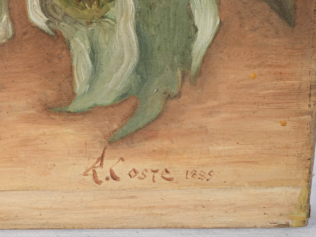 Elegant tactile brushwork painting