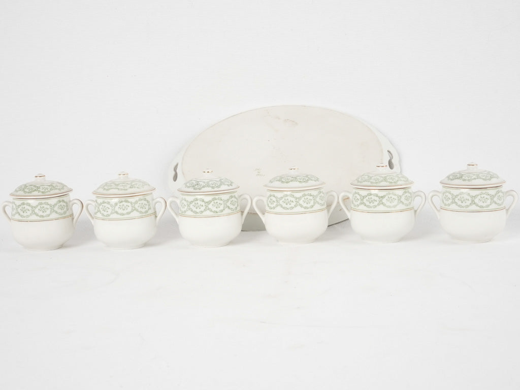 Dainty porcelain cream pots collection
