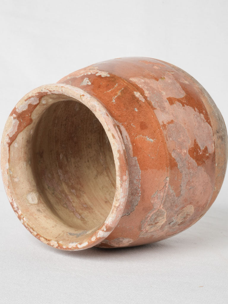 Vintage terracotta round French vase