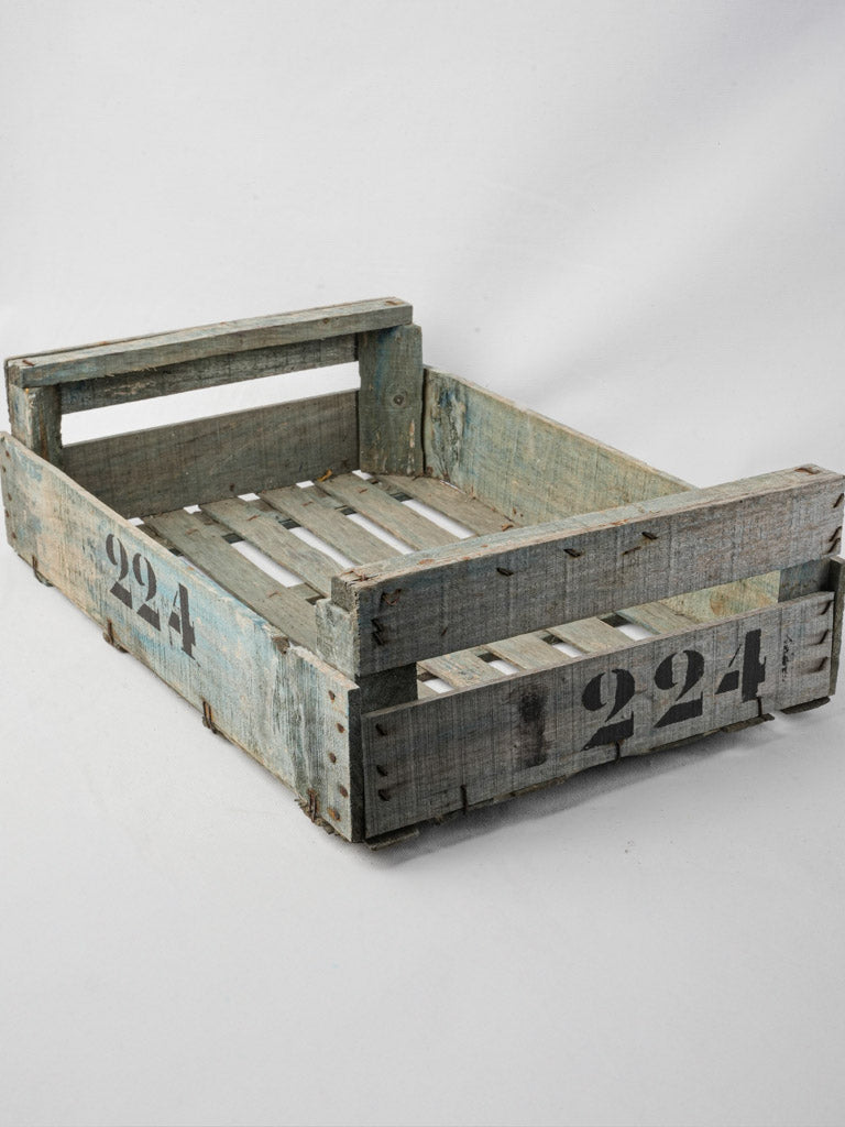 Rustic French flower bulb crate