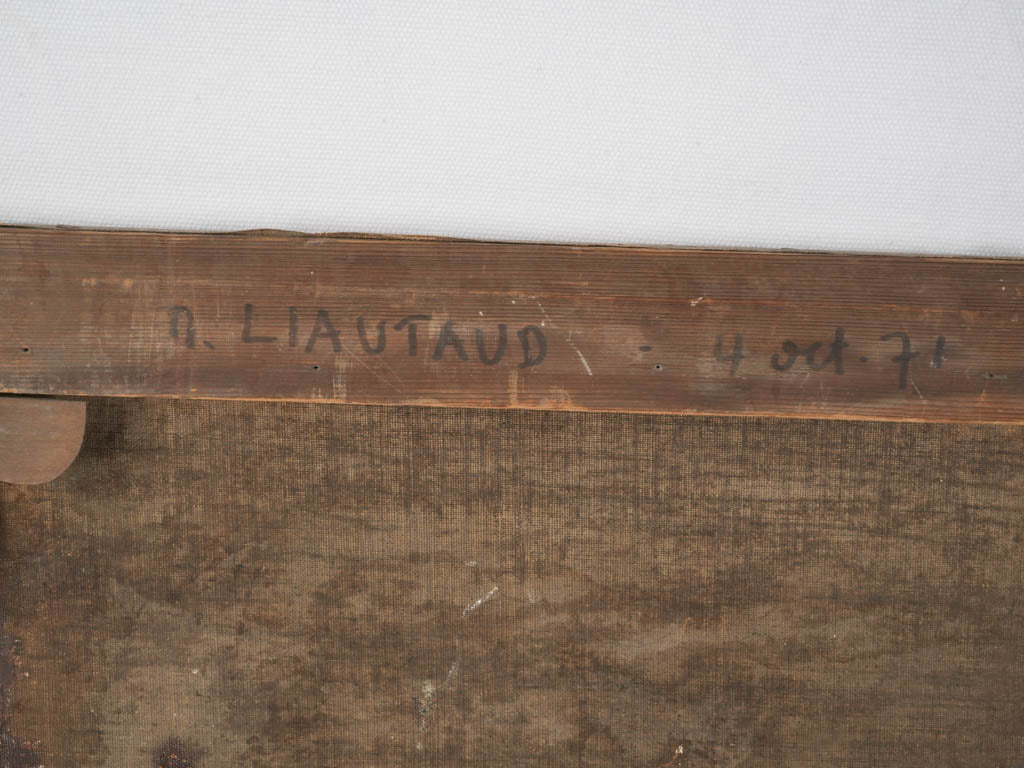 Decorative unframed rural painting