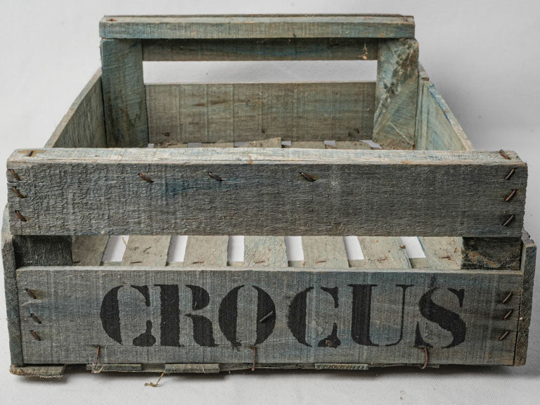Weathered wood Provencal storage box