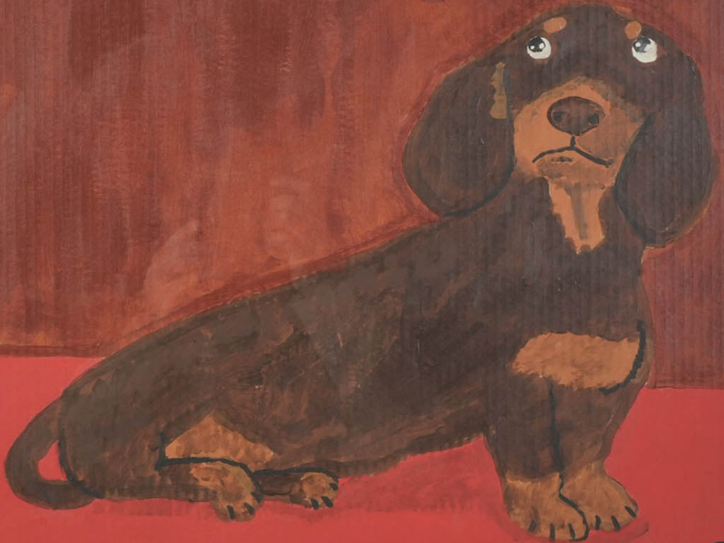 Soulful umber tones painting.