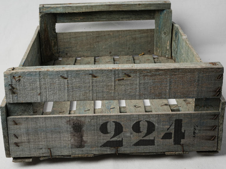 Authentic utilitarian agricultural crate