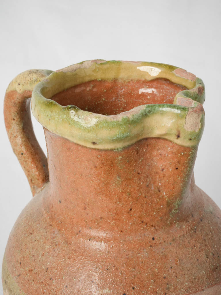Var region vintage water jug - Delightful glazing