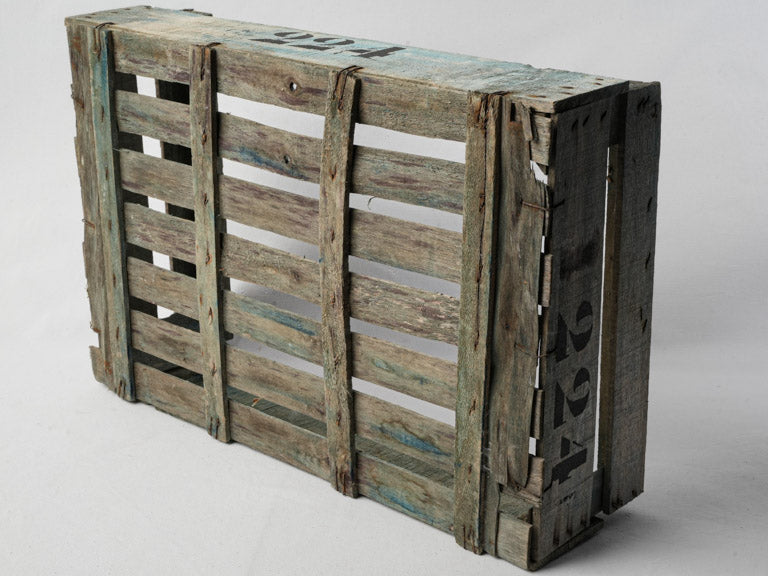 Historical French country-style crate