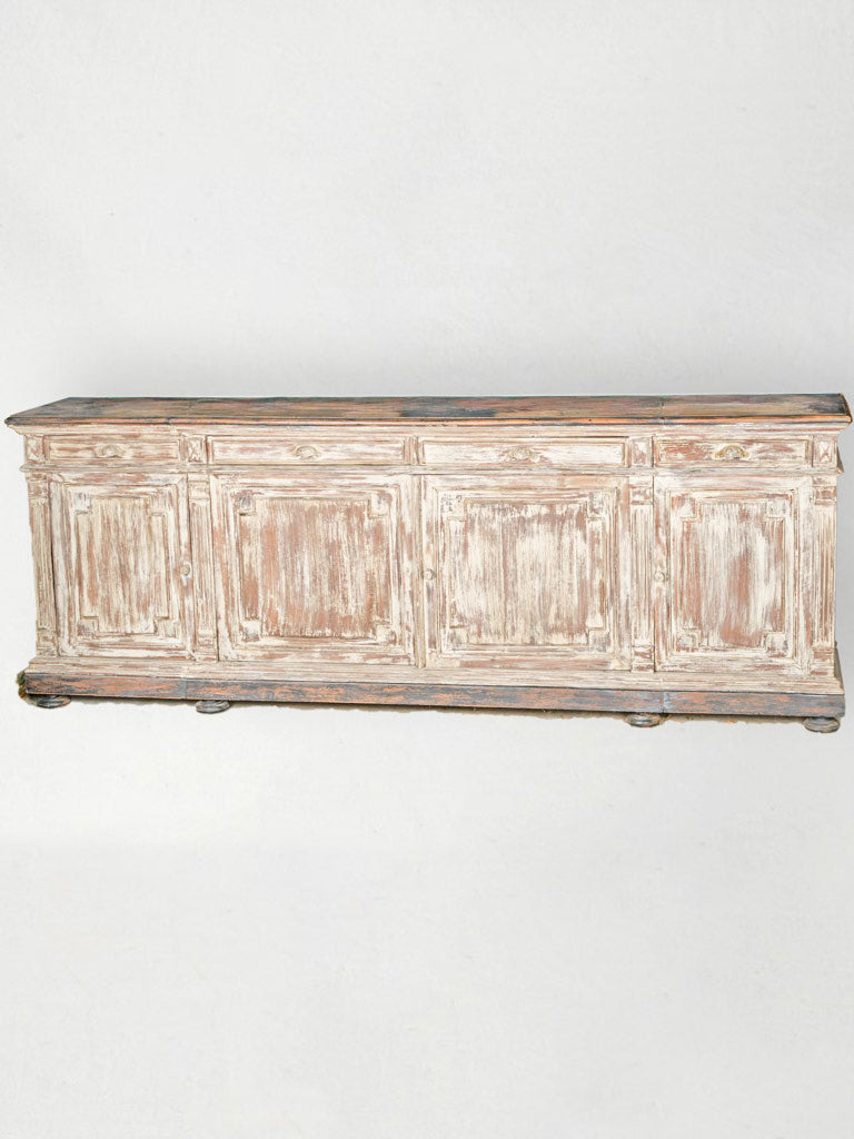 Large Early 20th-Century Rustic French Oak Sideboard - 8'6"