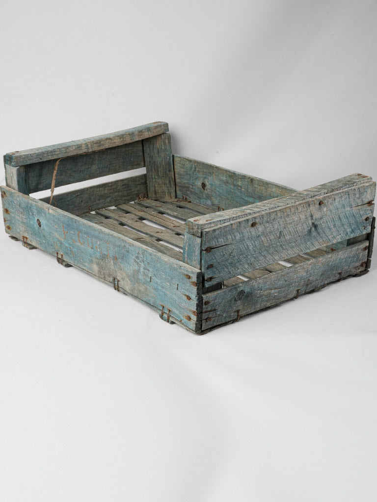 Rustic vintage wooden bulb crate