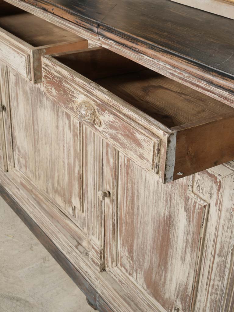 Antique French wooden sideboard