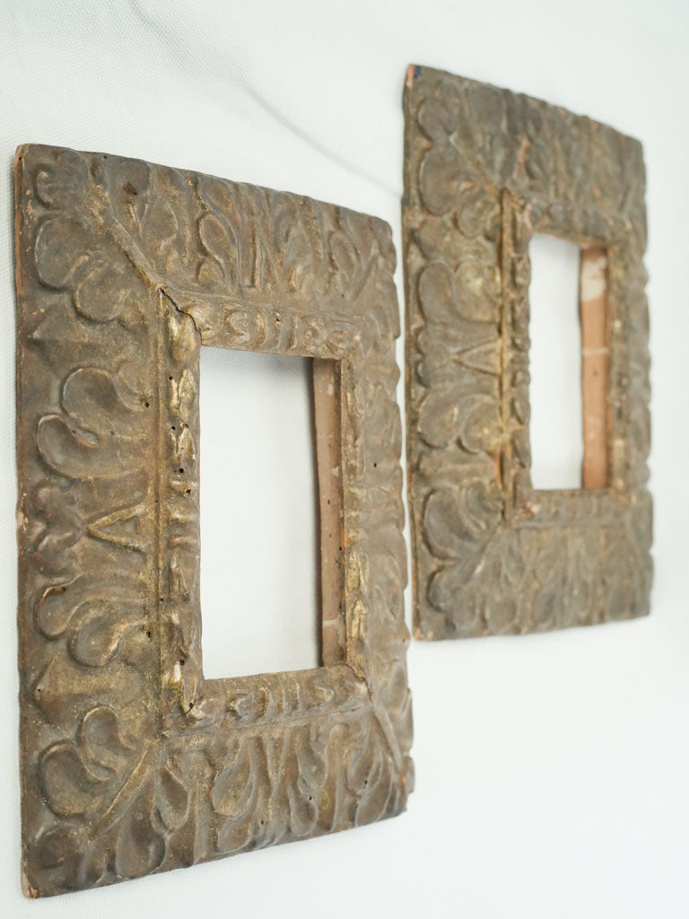 Intricate acanthus leaf motifs frames