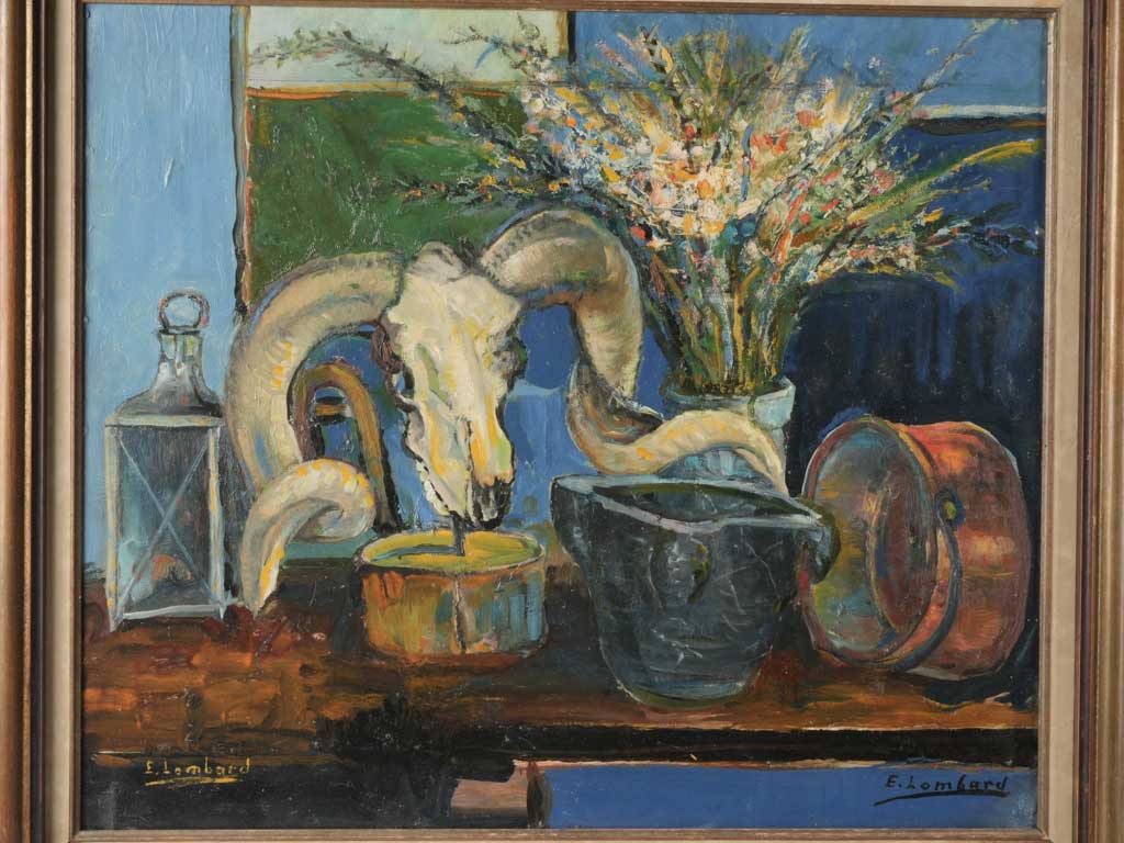 Mid-20th Century Still Life by Émile Lombard c. 1950 - 33" x 38¼"