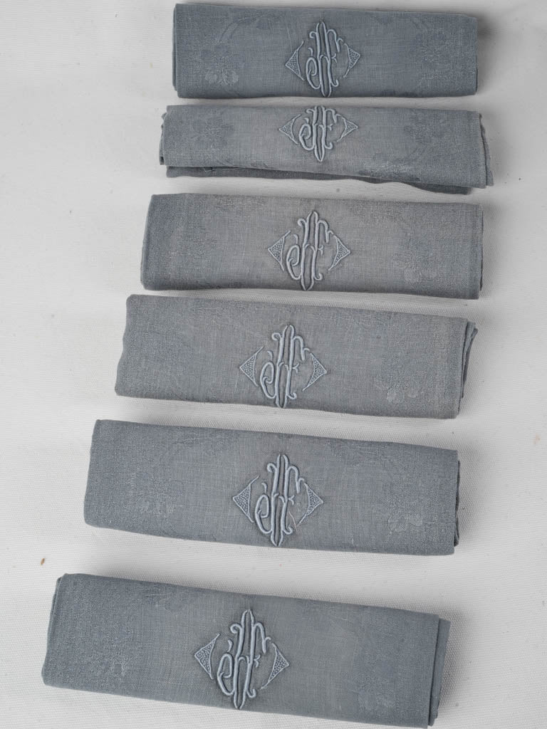 Refined monogrammed French cloths