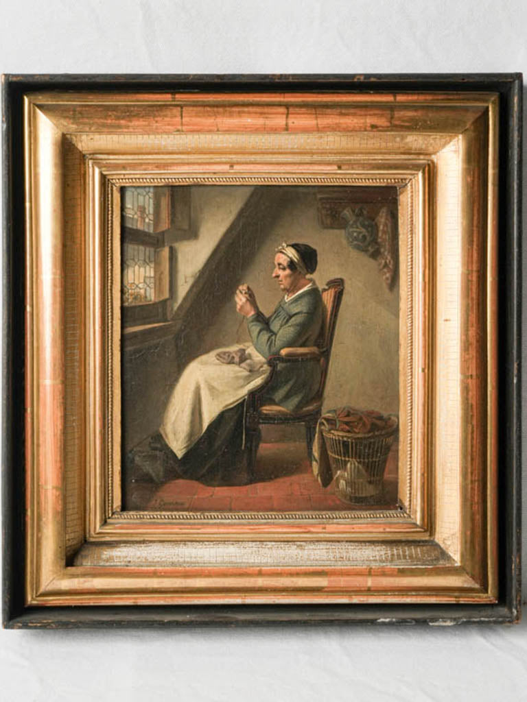 Antique Flemish oil painting