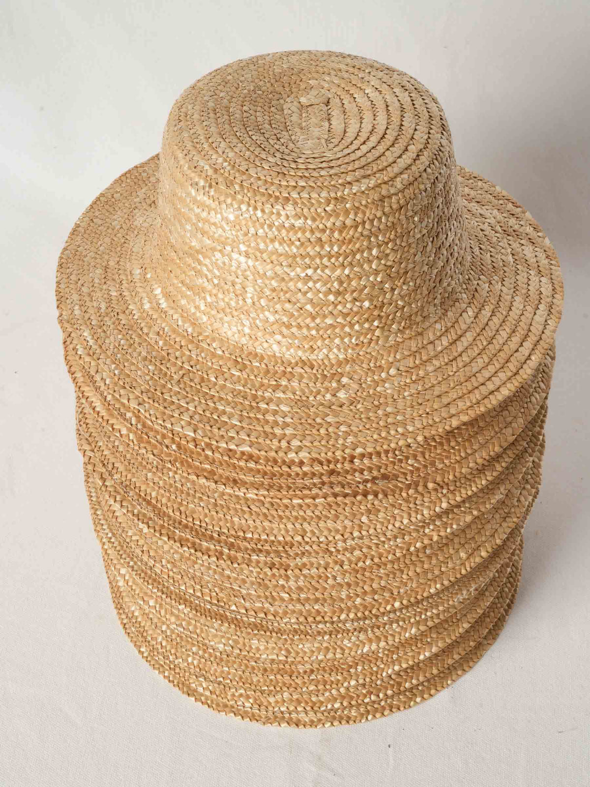 Set of Ten Vintage French Straw Hats from Provence
