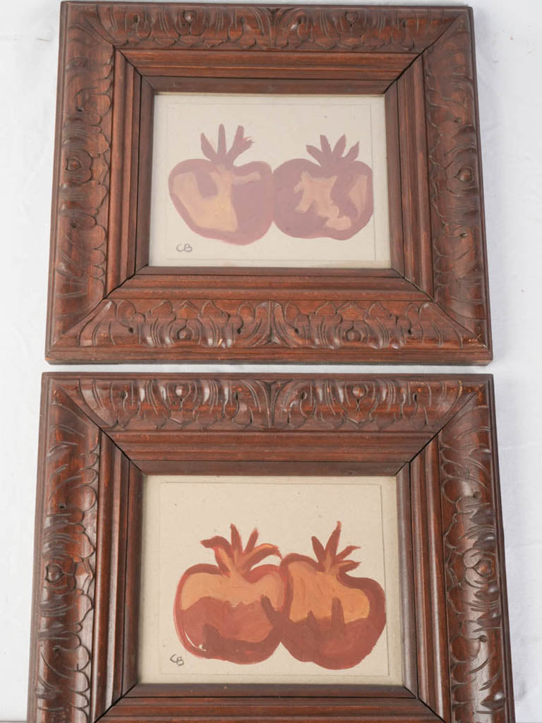 Warm earthy palette still lifes