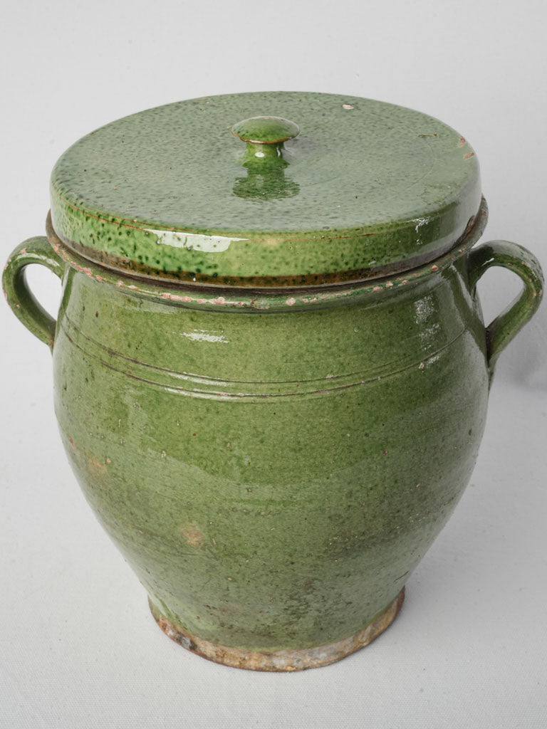 Rustic Provençal terracotta confit pot