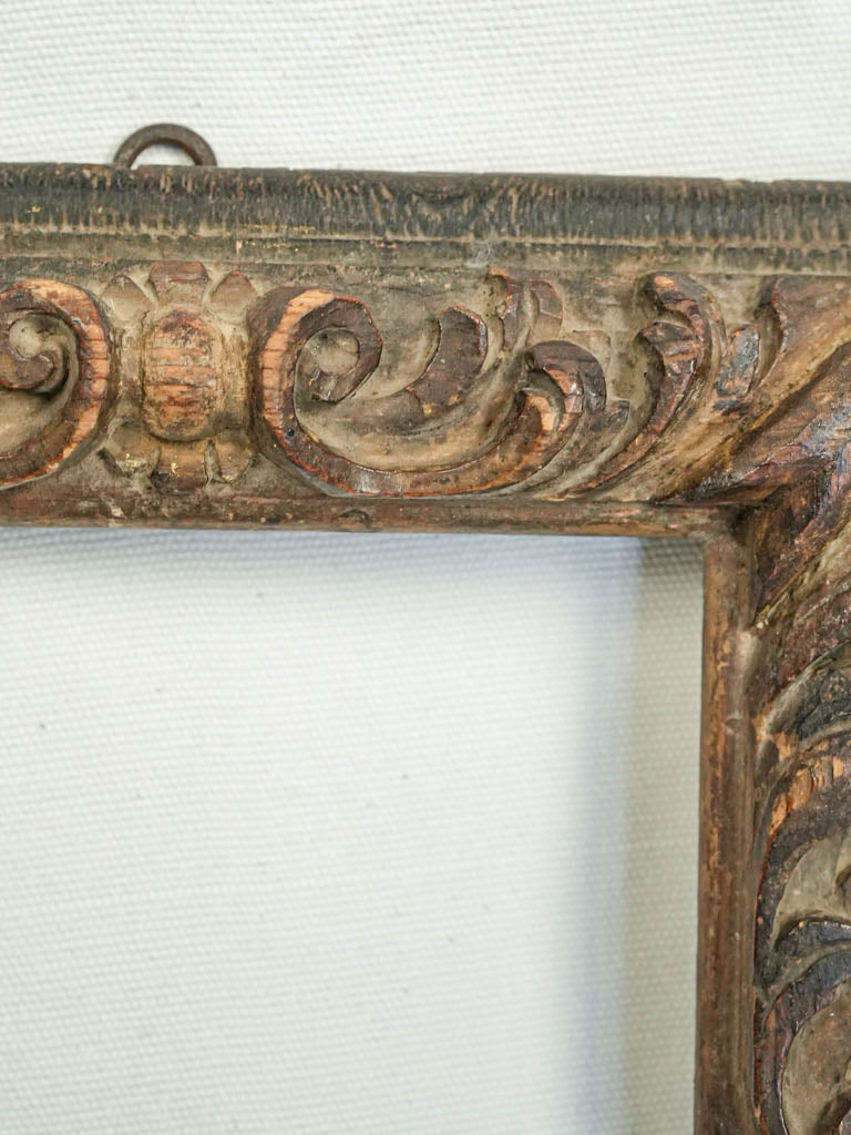 Aged patina ornate frame