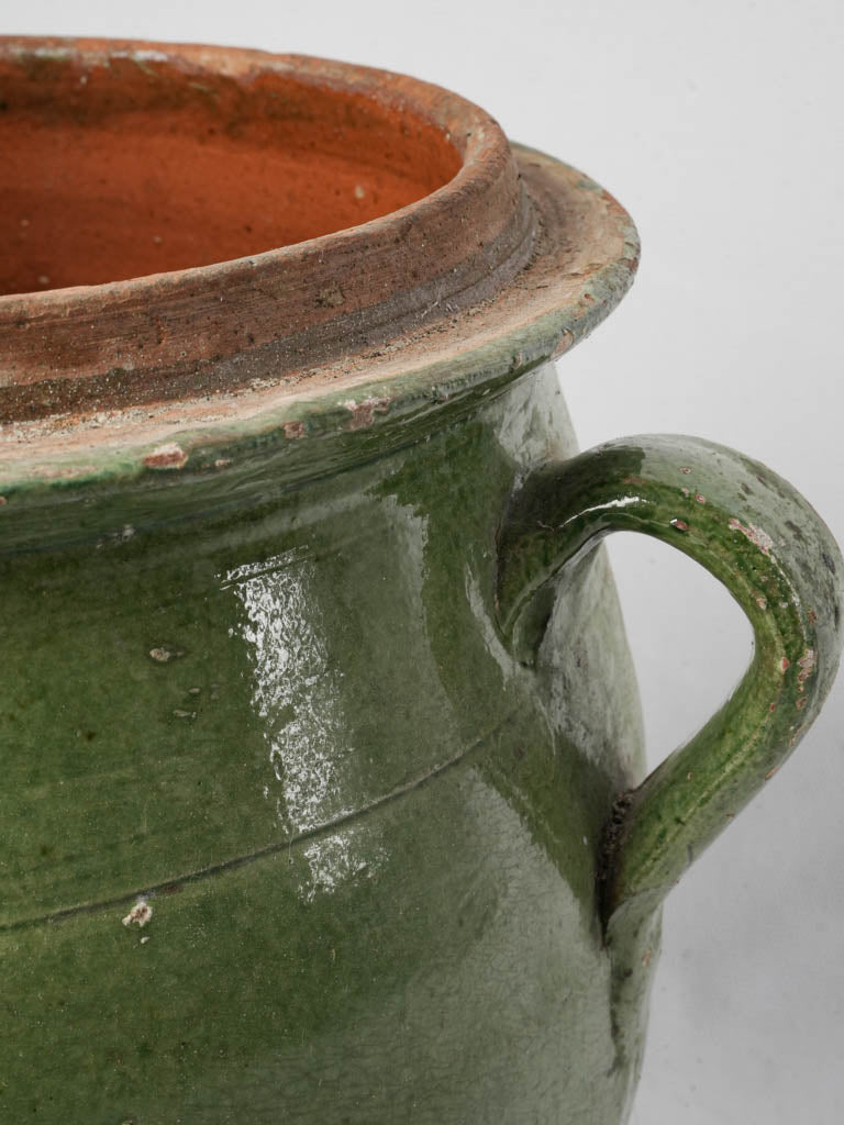 Textured earthy-toned storage pot