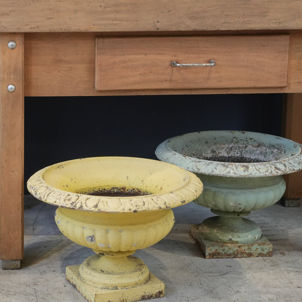 Rustic timeworn character planters
