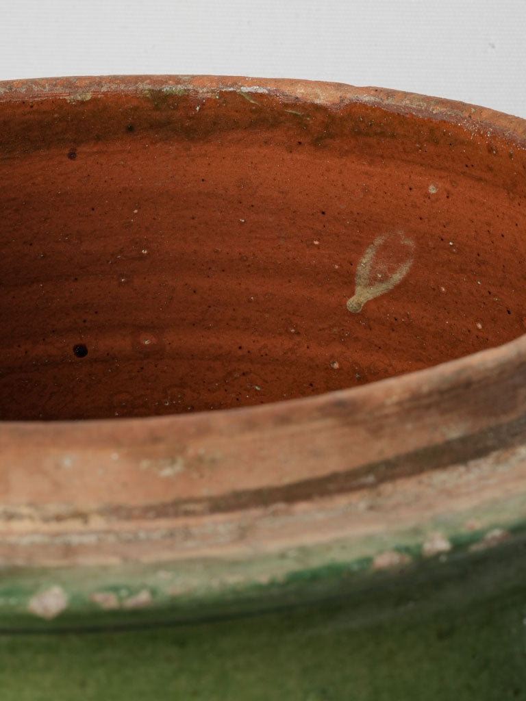 Authentic uneven handcrafted pot