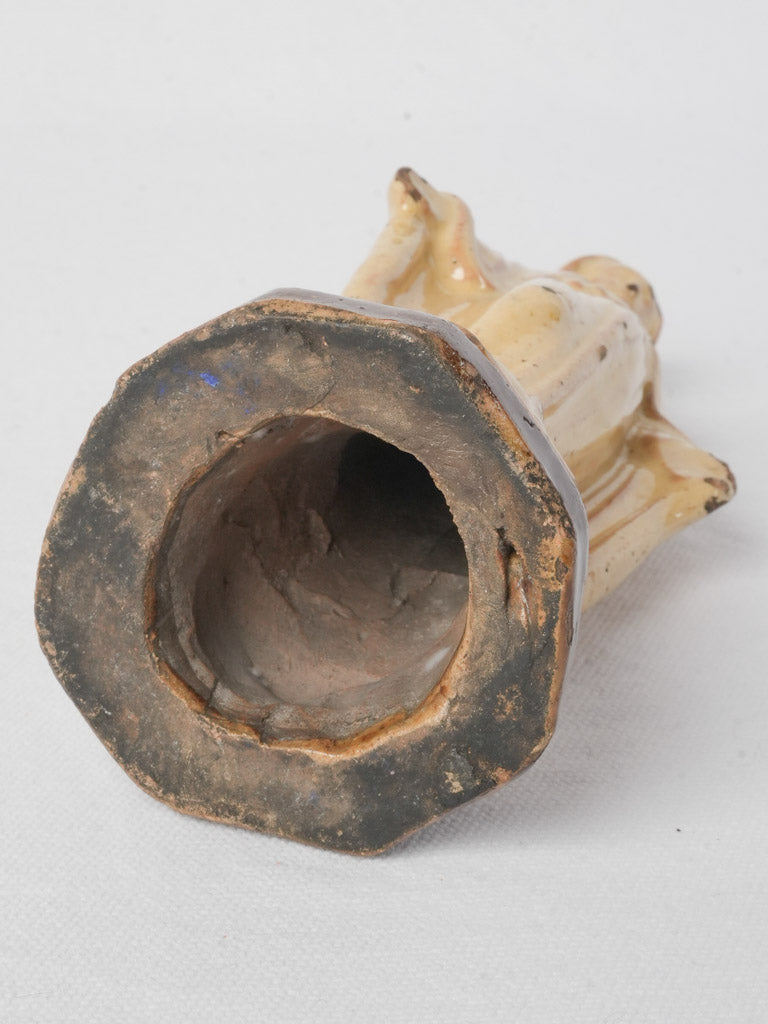 Glazed earthenware devotional decor piece