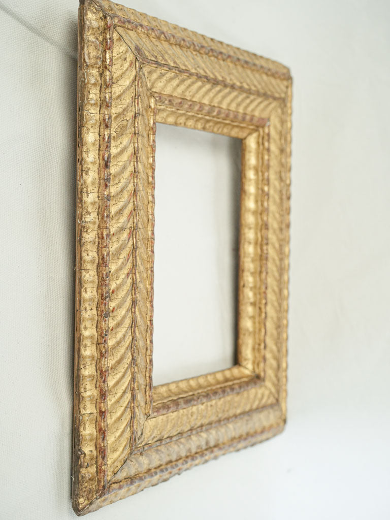 Antique guilloché decorative frame