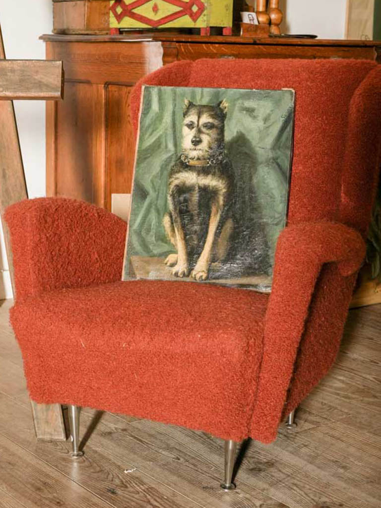 Authentic terrier canvas art piece