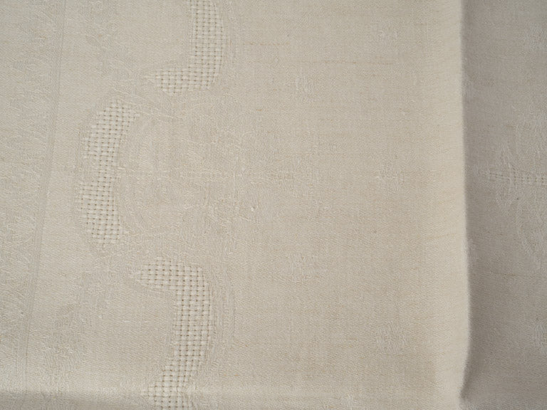 Graceful aged French linen napkins