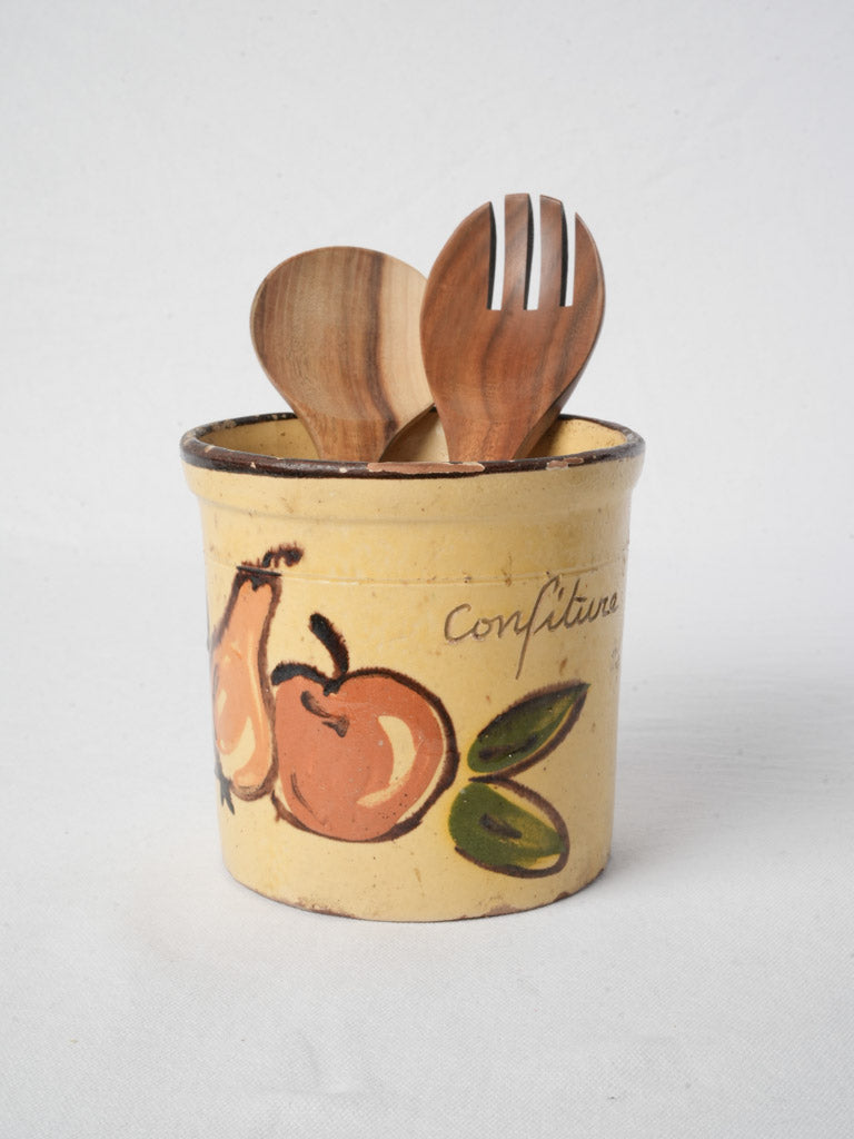 Mid-century French glazed kitchen pot