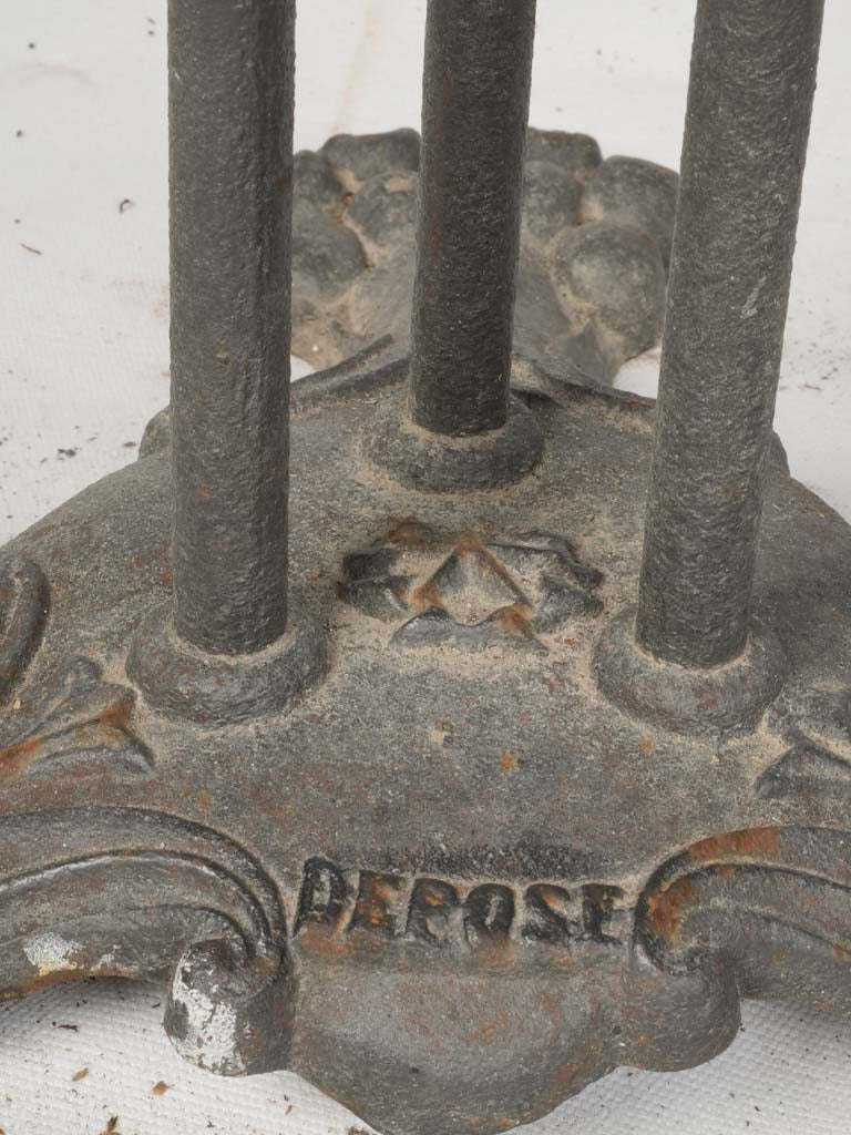 Distinctive French industrial bistro table