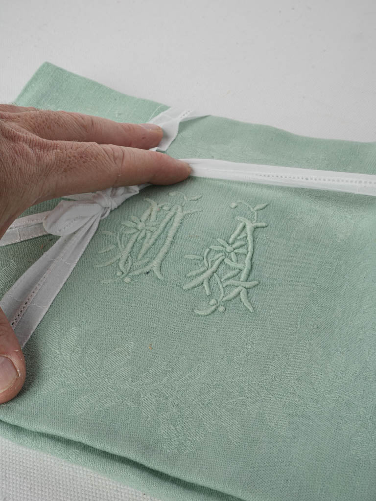 Elegant vintage linen table napkins