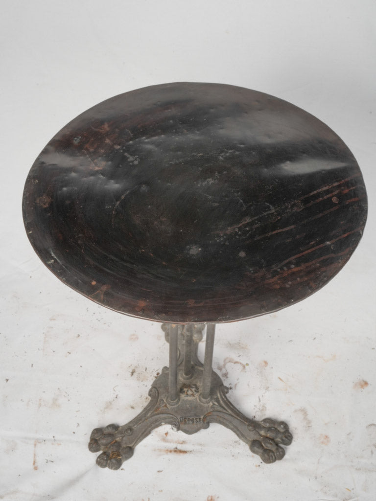 Genuine French cast iron bistro table