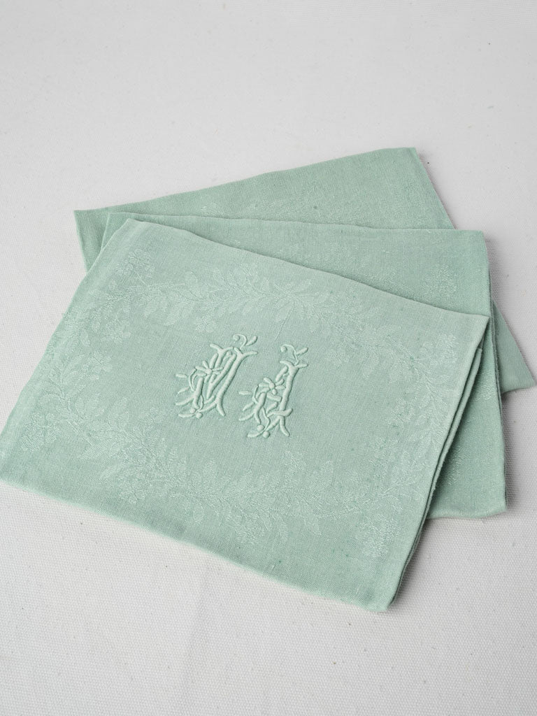 Early 20th-century embroidered napkin