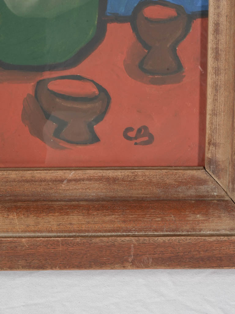 Expressive still life composition