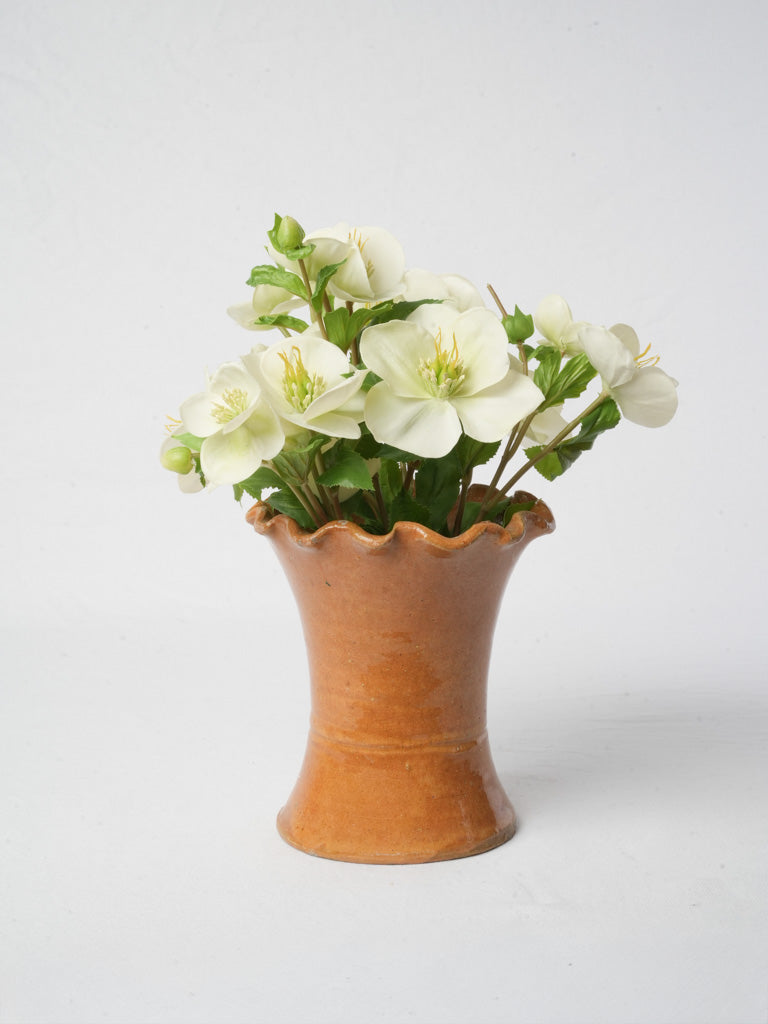 Rustic aged terracotta vase