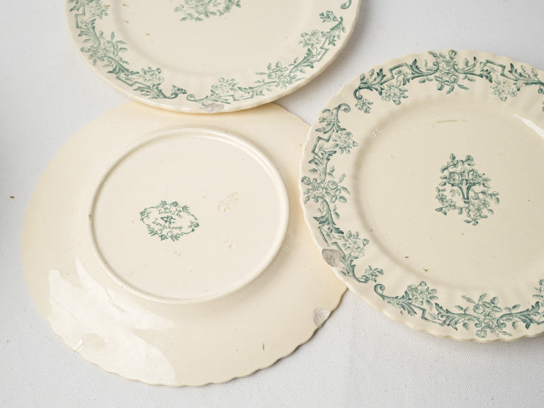 Historic French ceramic plates