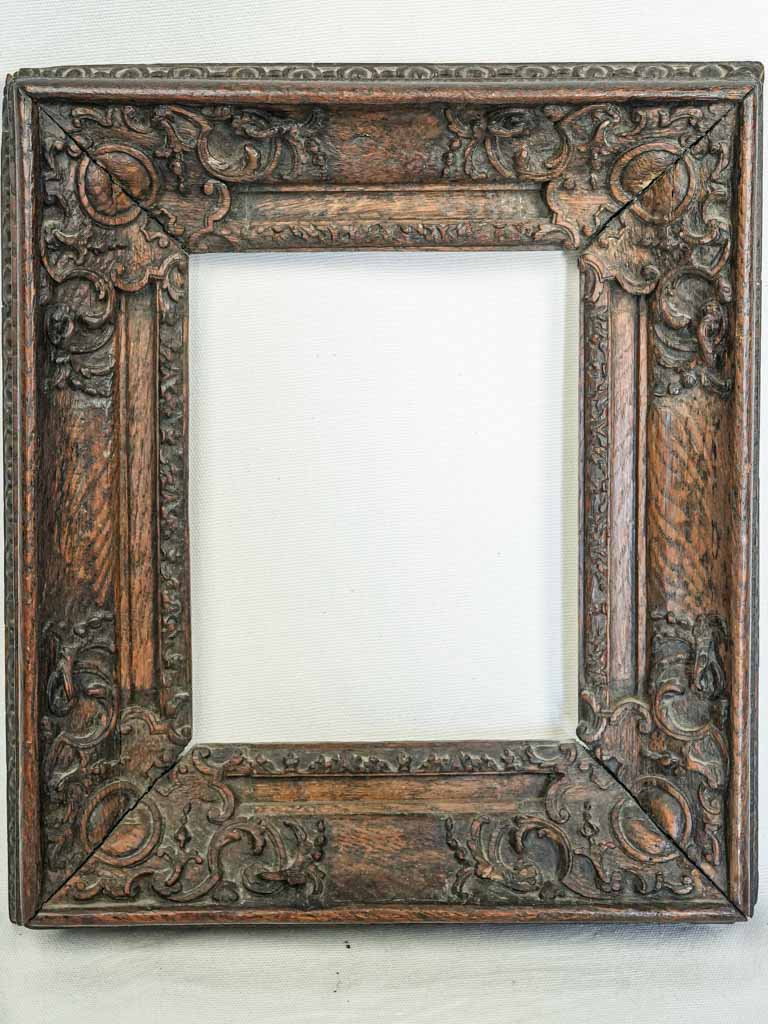 Scholarly antique French oak frame